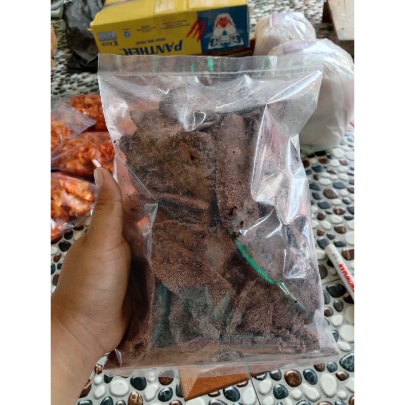 

keripik pisang kepok coklat