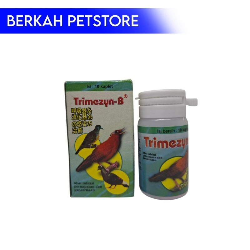 Trimezyn B obat pencernaan burung kicau isi 10 kapsul