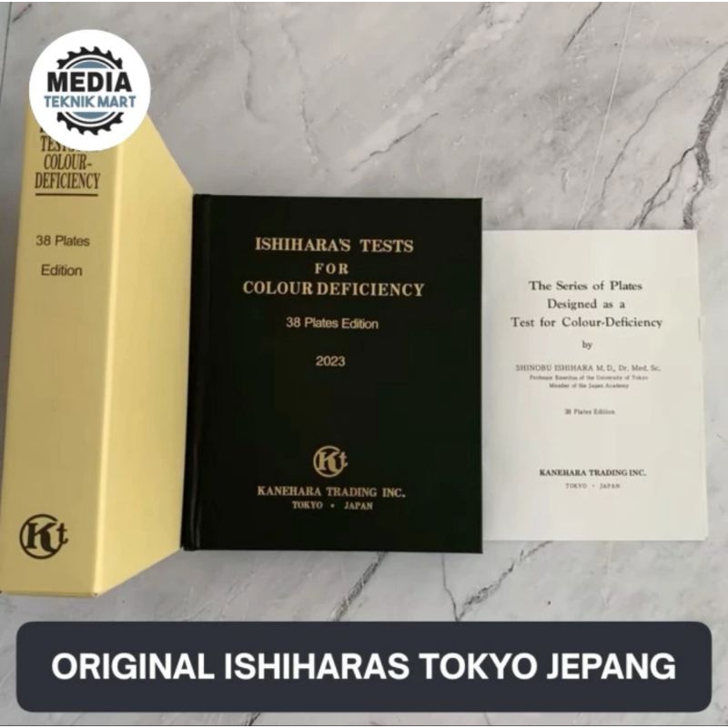 BUKU TES BUTA WARNA 38 PLATES ISHIHARA NEW EDITION JAPAN