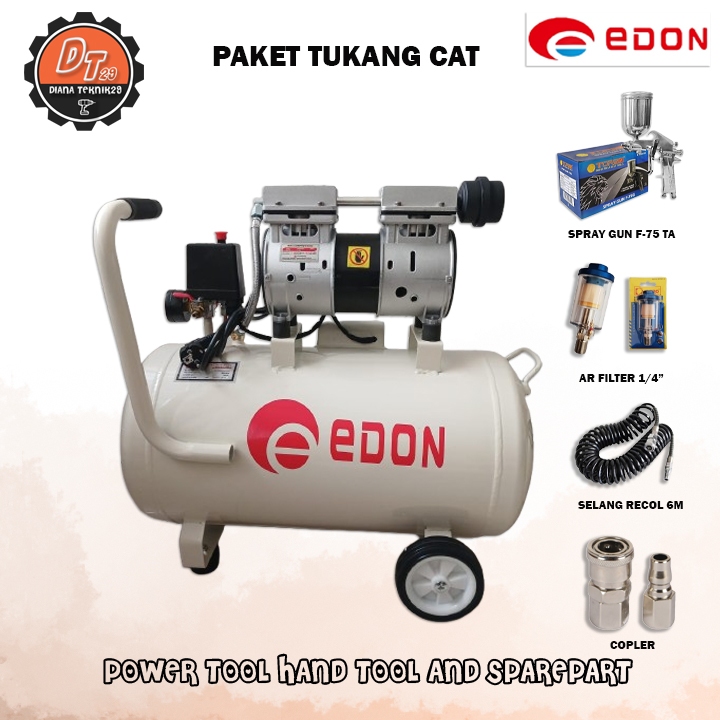 EDON KOMPRESOR OILES 3/4HP 25 LITER KOMPRESOR OILES EDON 3/4HP 25L