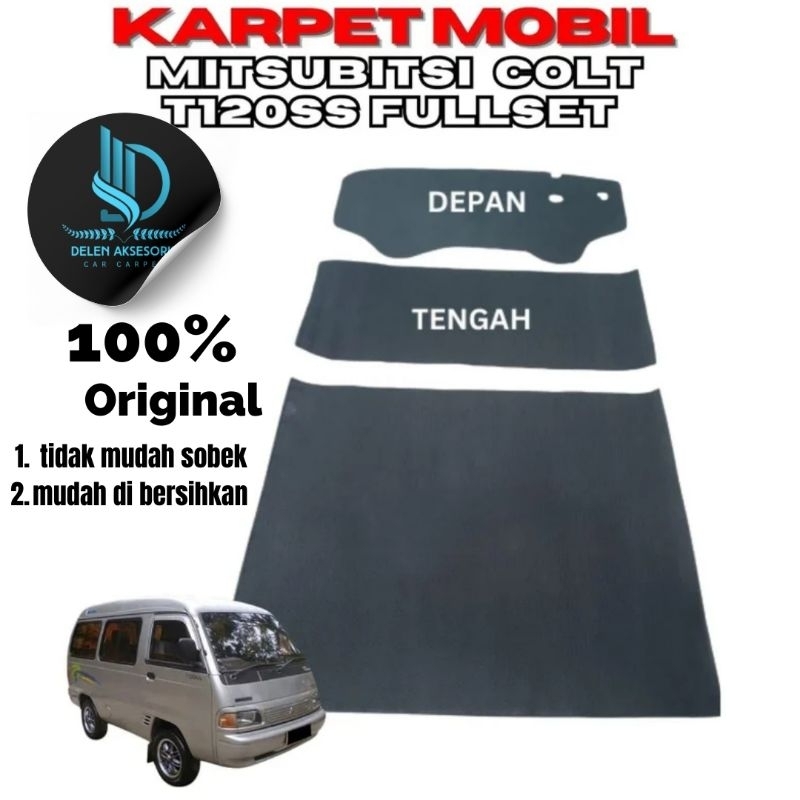 Karpet Mobil Mitsubishi Colt T120SS Fullset - Perlindungan Lantai Mobil yang Tahan Lama - Aksesoris,