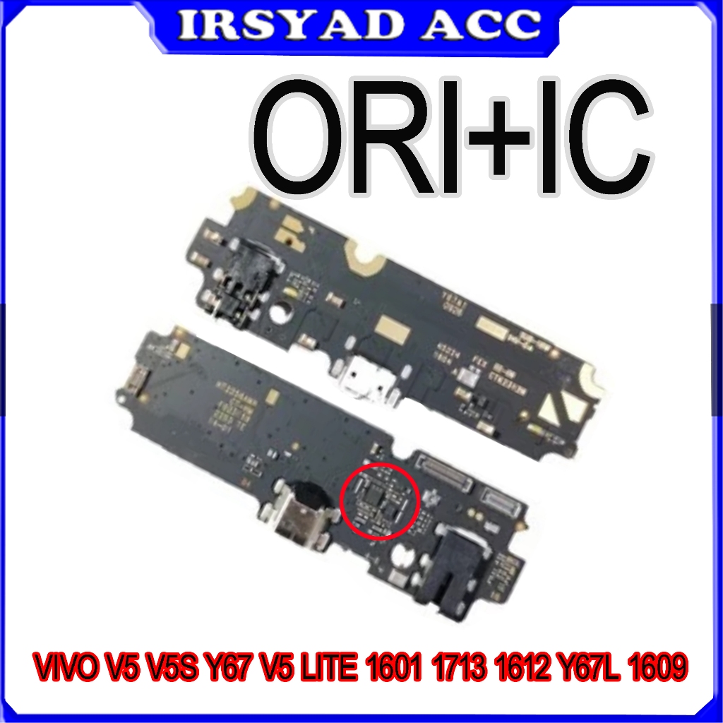 KONEKTOR CHARGER PLUS BOARD VIVO V5 V5S Y67 ORI PLUS IC
