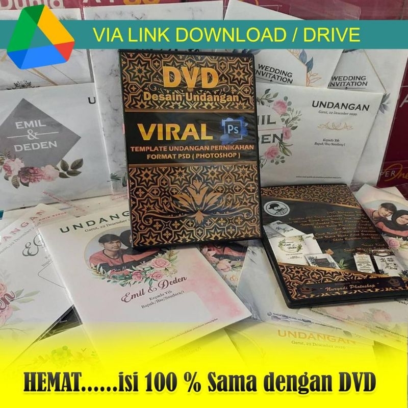 paket desain undangan VIRAL via DRIVE