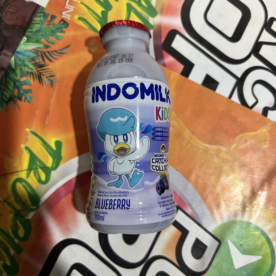 

Susu Indomilk Kids Botol BLUEBERRY 190ml 190 ml - Susu Steril Ungu