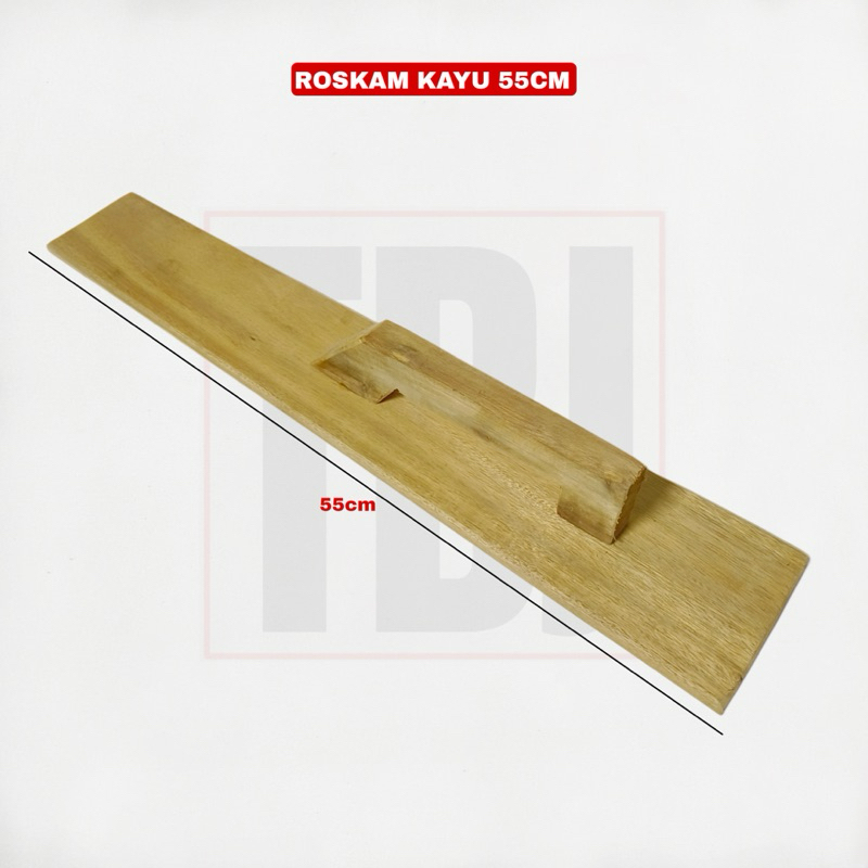 Roskam Kayu Panjang 55cm Raskam Kayu Gosokan Plesteran