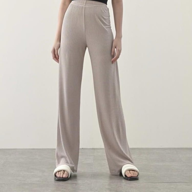 CELANA KULOT RAJUT WANITA - KULOT RIB KNIT WANITA OVERSIZE - CELANA KULOT JUMBO