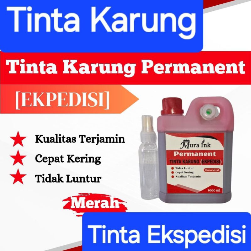 

Tinta Karung Permanent Merah Mura Ink