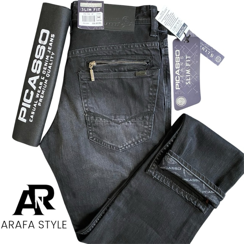 PICASSO DENIM ORIGINAL MODEL RESLETING BELAKANG/picasso model ziper