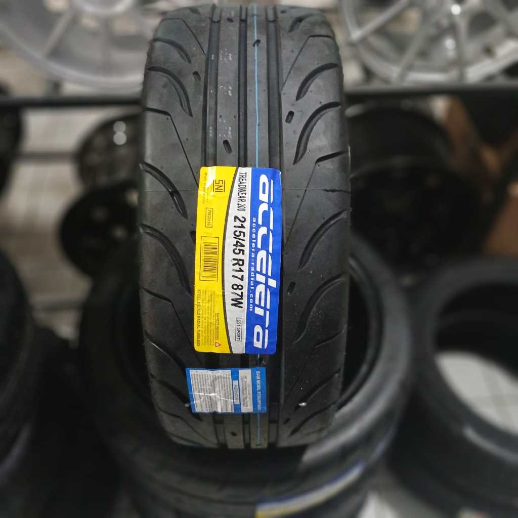 BAN MOBIL SEMI SLICK ACCELERA 651 SPORT TW200 215 45 R17 BAN BALAP SEMI SLICK BERKUALITAS