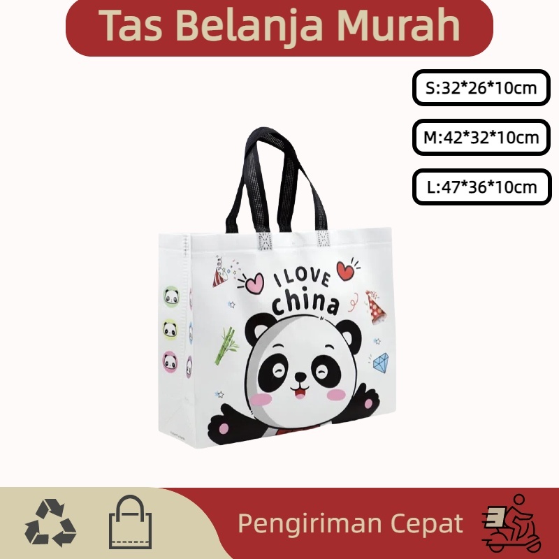 

Goodie bag-Tas Belanja tas spunbond tas souvenir premium tebal dan kuat/Terlaris lipat jumbo/ waterproof/shopping bag A29
