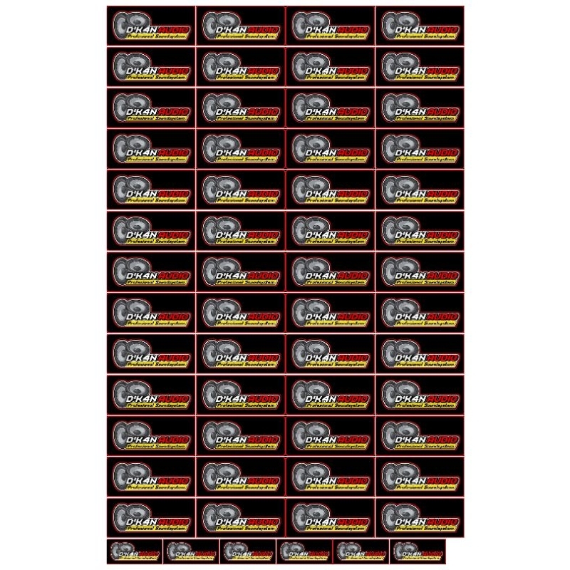 

STIKER D'KAN AUDIO ISI 52 PCS BAHAN ANTI AIR 1 LEMBAR UKURAN 30X45