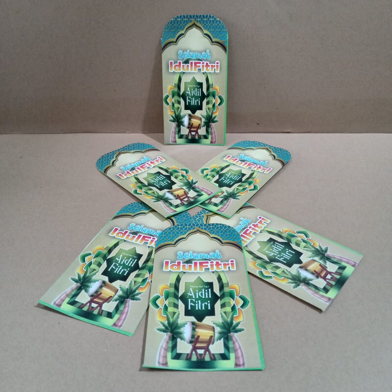 

Amplop/Ampau lebaran gambar kartun muslim isi 100pcs