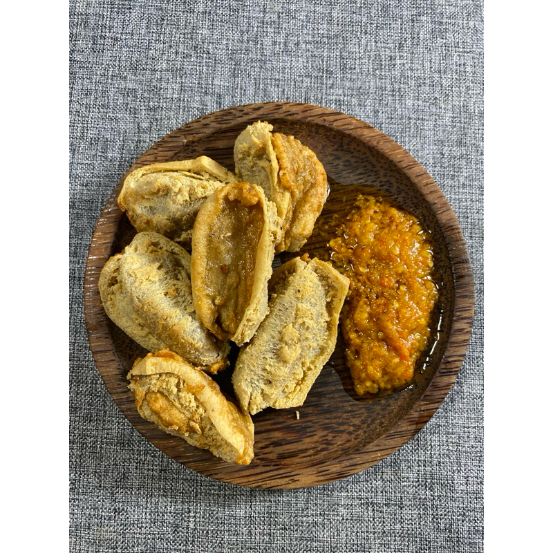 

Tahu walek ayam crispy 12biji (300gram) bumbu sambal cocol pedas gurih