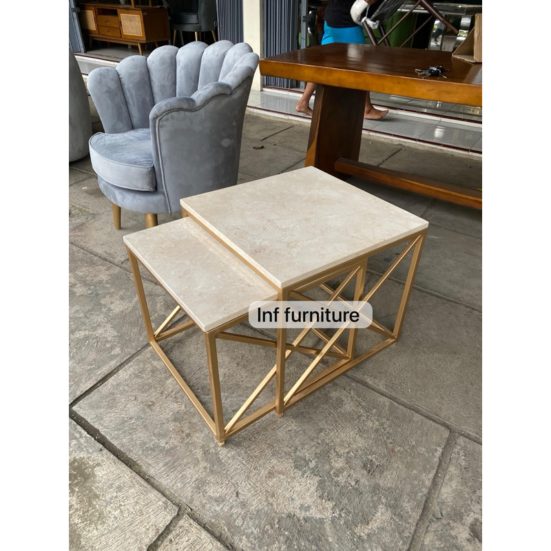 coffe table marmer meja tamu marmer asli