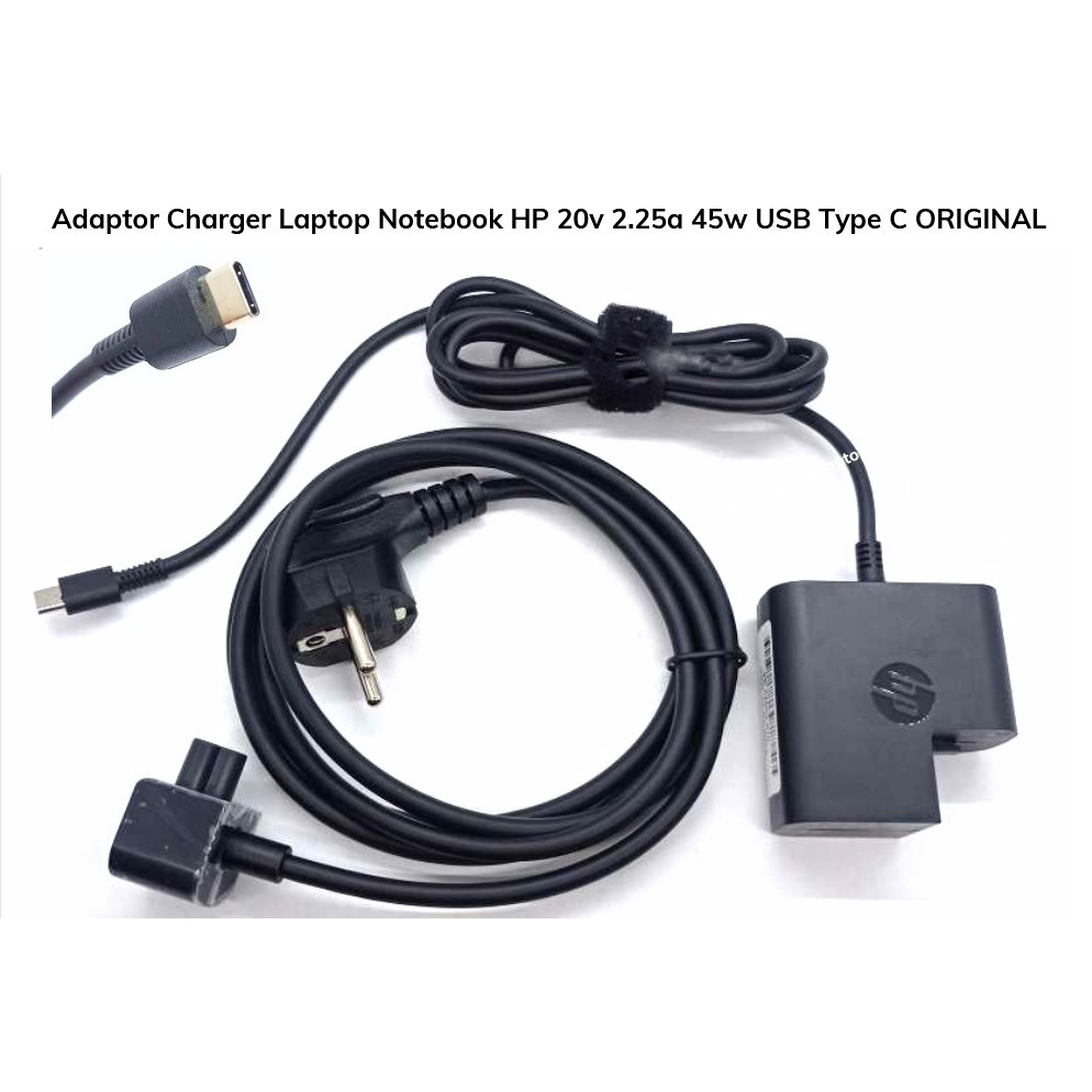 Adaptor Charger Laptop Notebook HP Type C USB Original