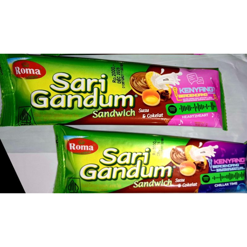 

Roma Sari Gandum Sandwich Susu & Cokelat