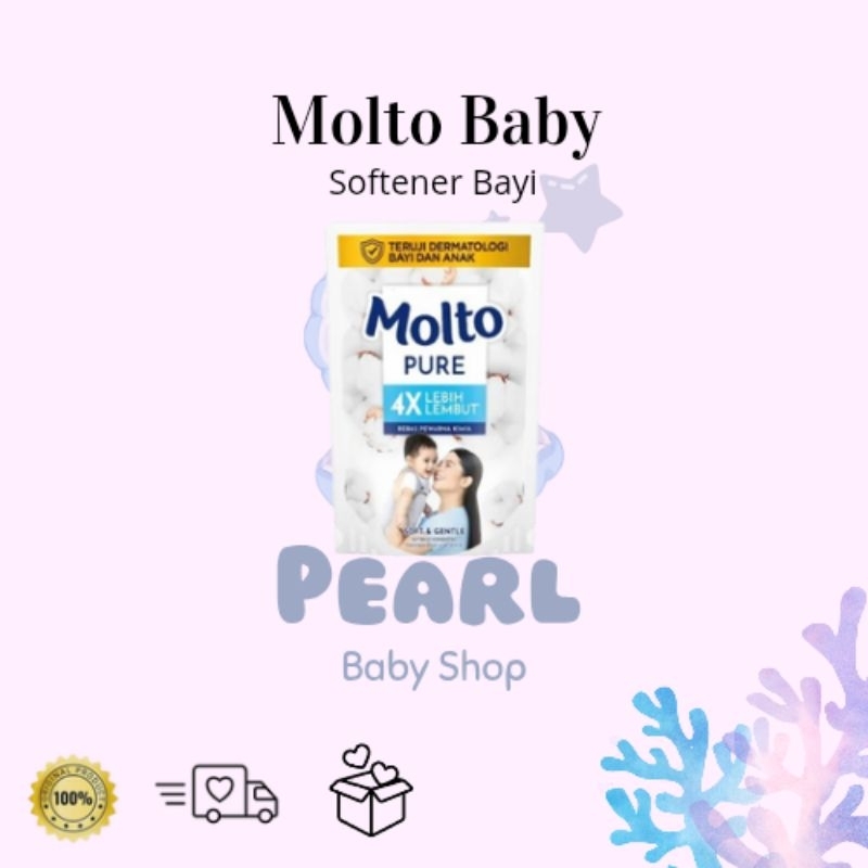 Molto Baby Softener Bayi Soft & Gentle 550ml / Pewangi pakaian bayi