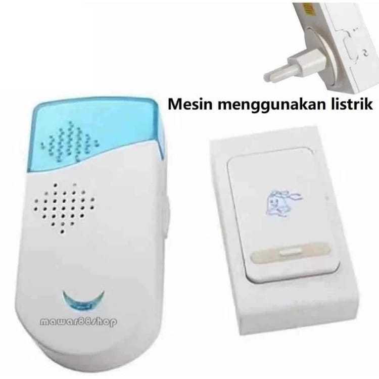 BEL RUMAH BEL PINTU TANPA KABEL COLOK KE LISTRIK BEL WIRELESS (TBG)