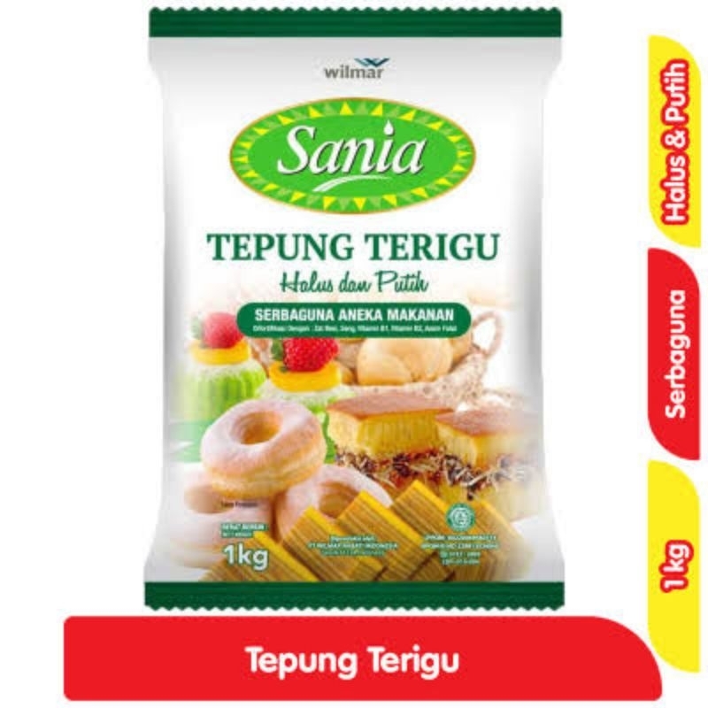 

tepung terigu Sania serbaguna 1 kg protein sedang