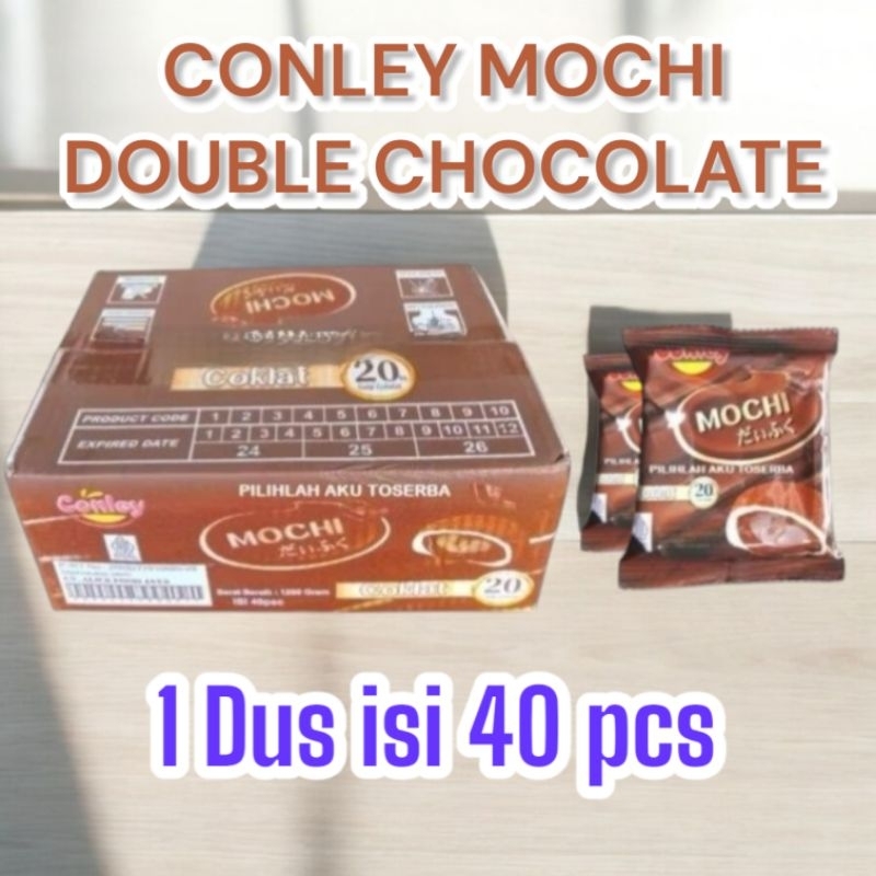 

MOCHI VIRAL DOUBLE COKLAT CONLEY 1 Dus dengan isi 40pcs