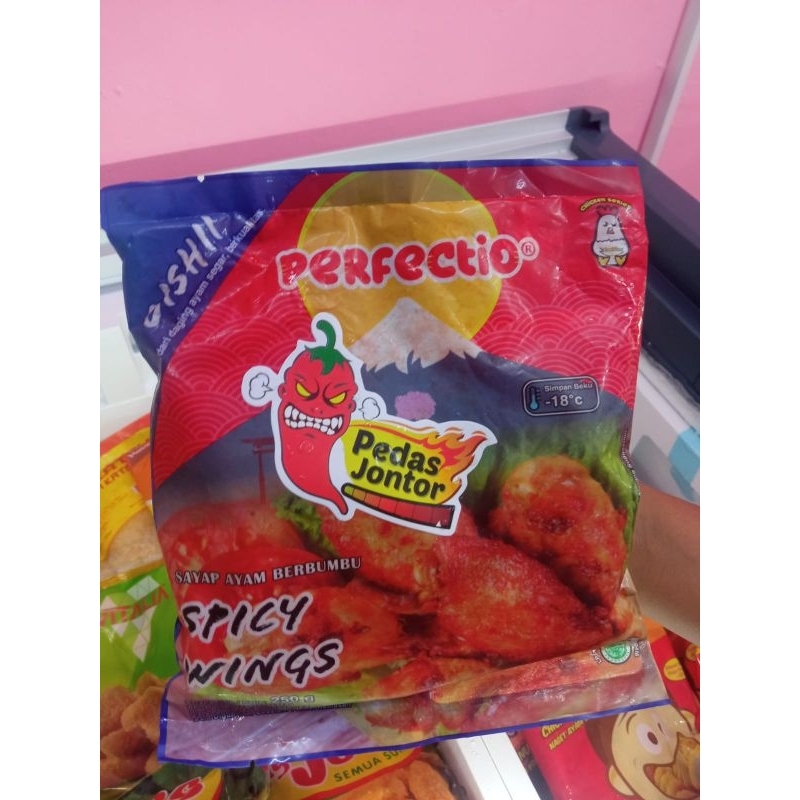 

perfectio spicy wings pedas Jontor daging ayam hot pedas