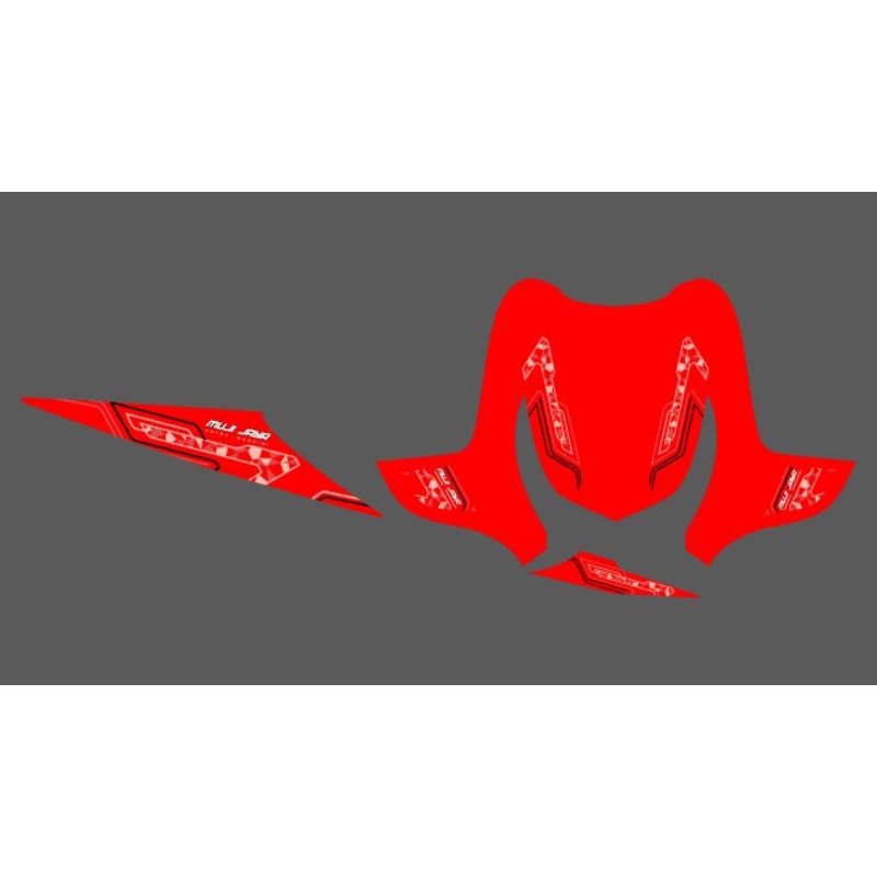 STRIPING TRANSPARAN BEAT KARBU LIVERY BUS MUJI JAYA