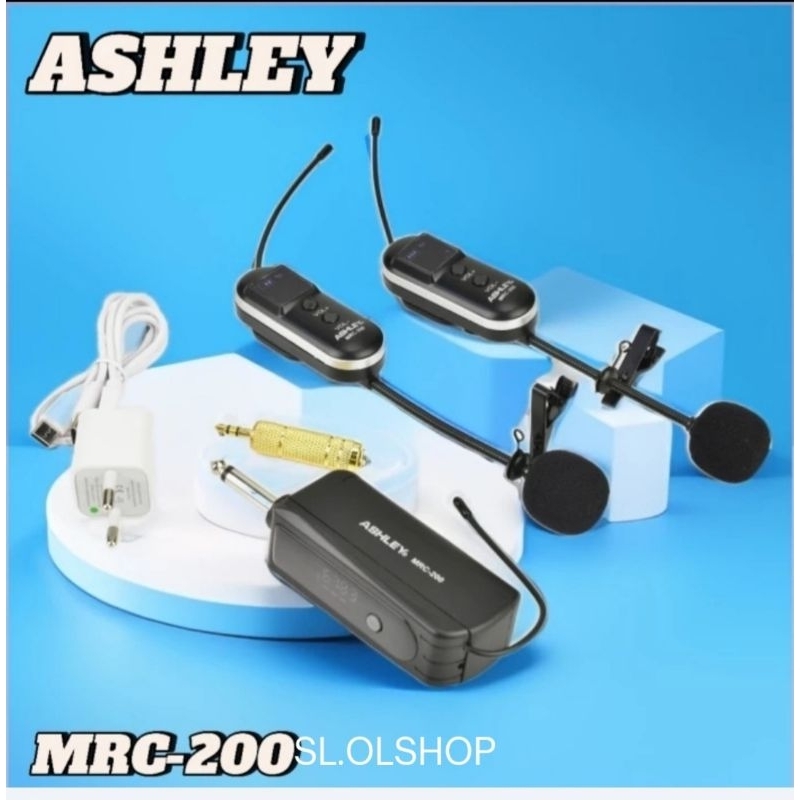 Mic Wireless Clip on Ashley Mrc 200/Original Mrc200 Mic Kancing Imam