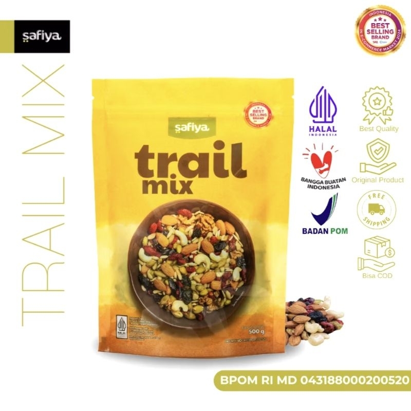 

Trail Mix Safiya 500gr | Sereal Sehat Safiya