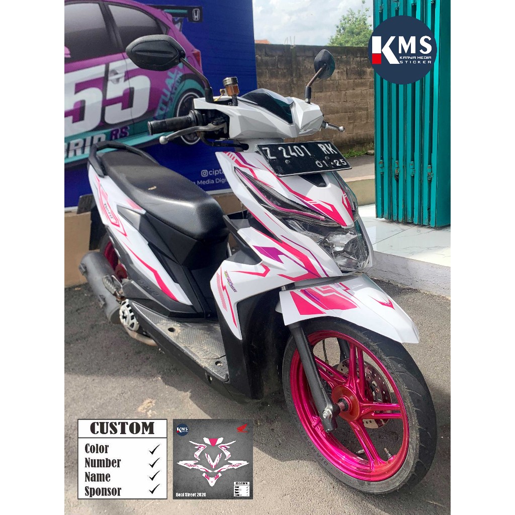 Decal Stikcer Motor BEAT streat 2020  Full Body - Sticker Dekal Variasi - custom - FREE STICKER NAMA