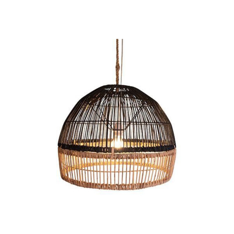 D40 kap lampu gantung rotan custom