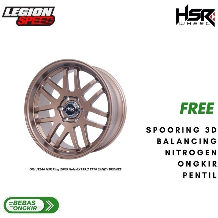 Promo Velg ring 20 HSR Gili Lebar 9 FREE Ongkir