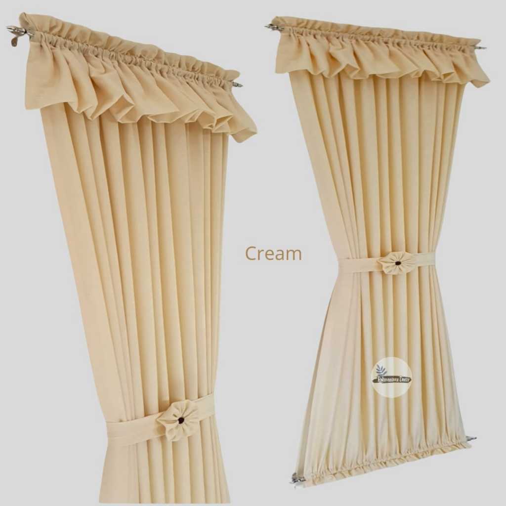 RB Gorden Kupu Kupu Poni Full Set Sepiral Tebal Mewah Elegan Jendela Minimalis