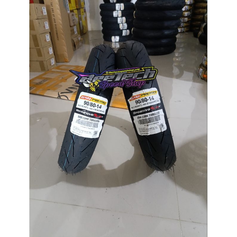 Ban  Ring 14 Ukuran 90/80 Original ASPIRA PREMIO