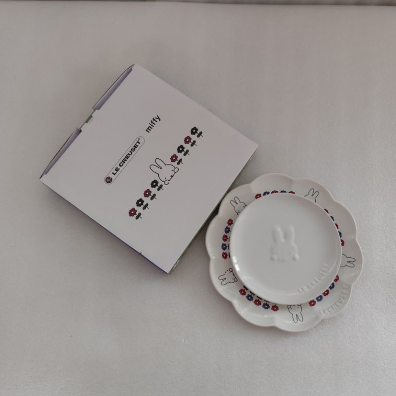 original Le Creuset stoneware Miffy plate set piring makan set