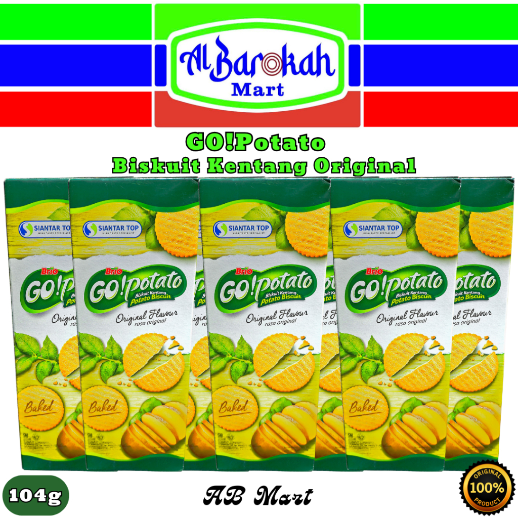 

GO!Potato Biskuit Kentang Original 104g