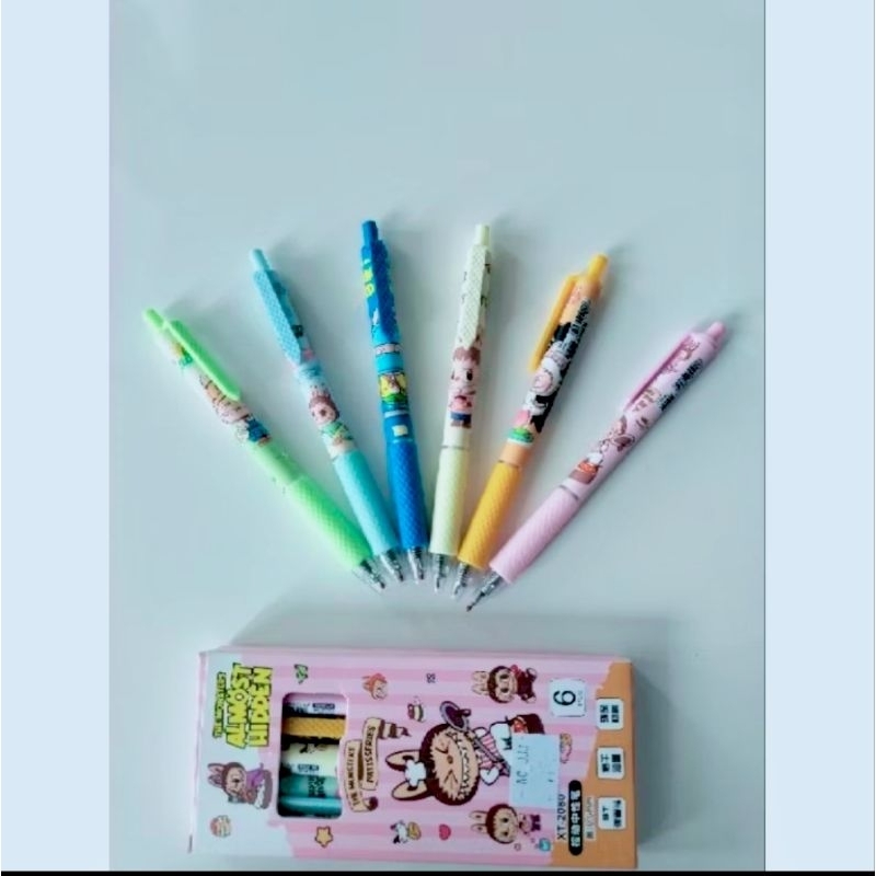 

gel pen cetrek pulpen gel labubu pena gel hello kitty