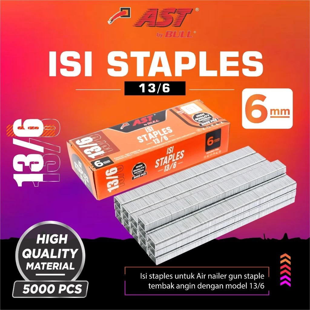 

Isi Staples AST 13/6MM ORANGE/Isi straples Tembak AST Berkualitas