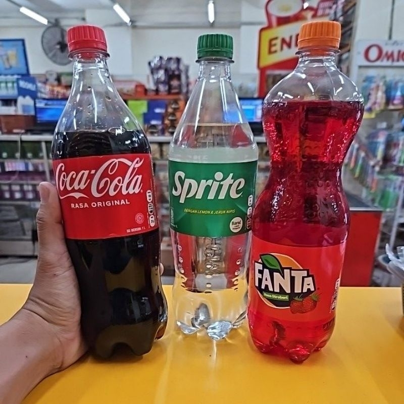 

PCS 1LITER BOTOL - SPRITE - FANTA - COCA COLA / MINUMAN BERSODA KARBONASI 1 LITER