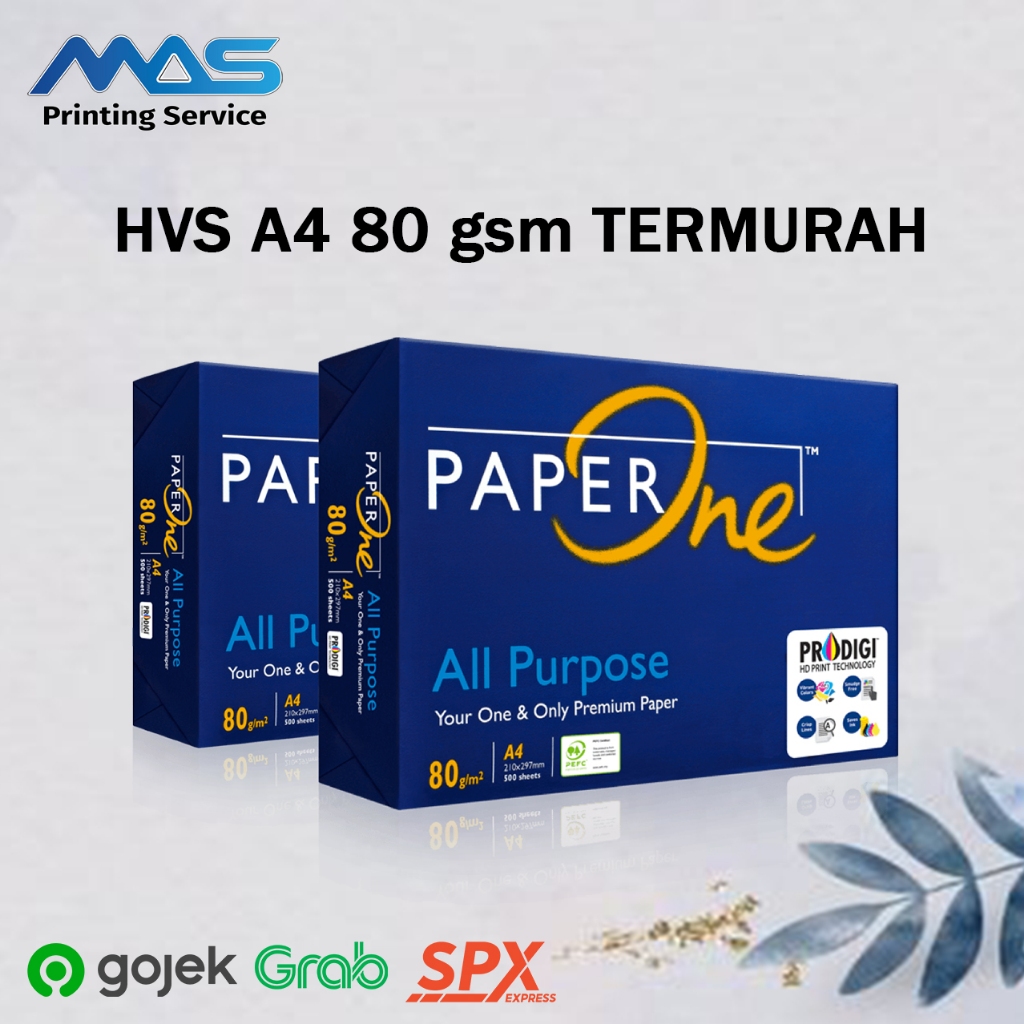 

Kertas Ukuran A4 Paper One 80 gsm murah kirim instan