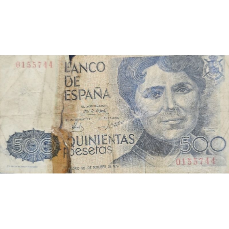 #Super murah banget Uang Negara Espana/Spanyol 500 Pesetas Original 100% Langka sesuai apa yang dipo