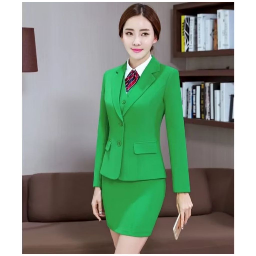 SETELAN BLAZER ROK PENDEK / SET JAS KERJA ROK PENDEK / SETELAN BLAZER CEWEK