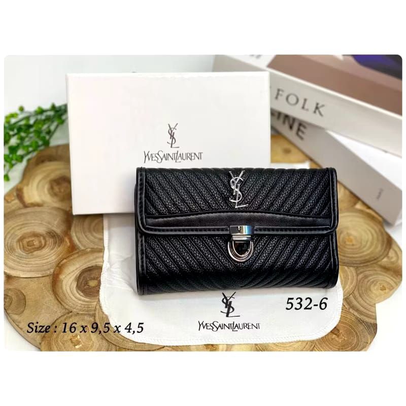 Dompet Lipat sedang Wanita Import | Free Box | Kode 532