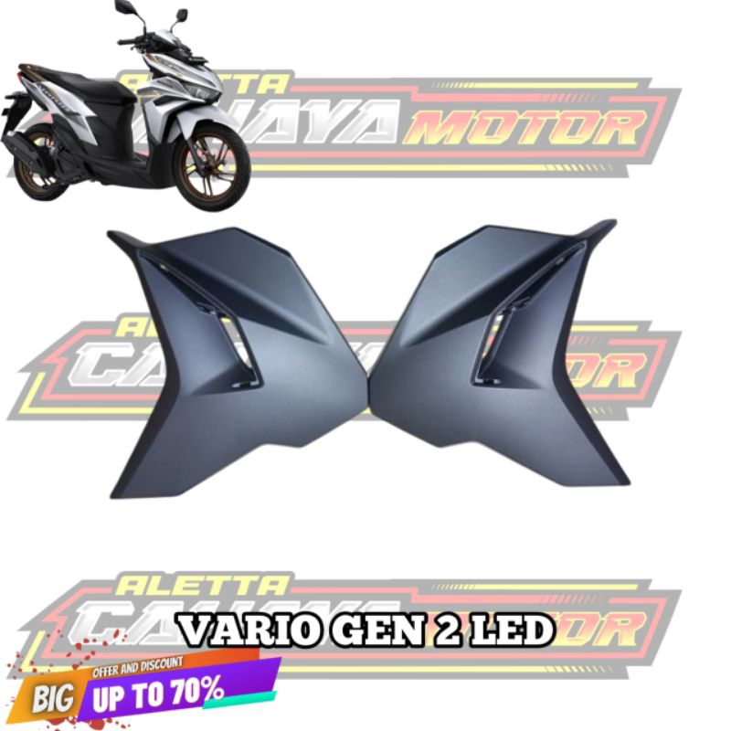 COVER SAYAP DEPAN SAMPING VARIO 125-150 LED NEW 2023-2024 GEN 2 BIRU DOFF