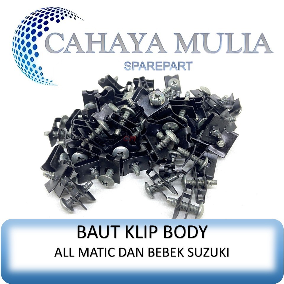 Baut Klip Body Batok Suzuki Smash Spin Shogun Skywave Satria Hayate Nex (100 PCS)