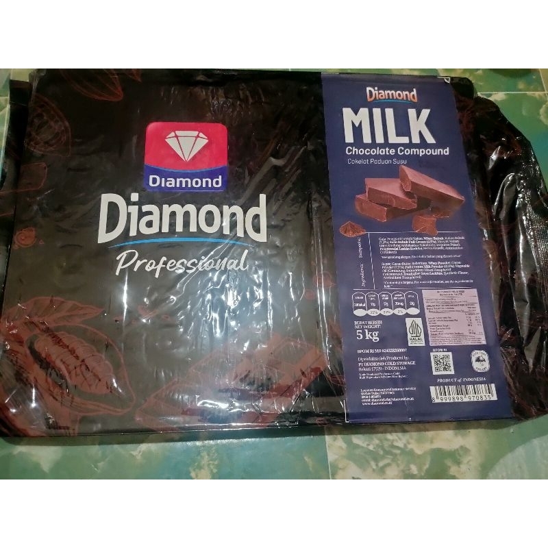 

Coklat Diamond Milk Compound kemasan repack