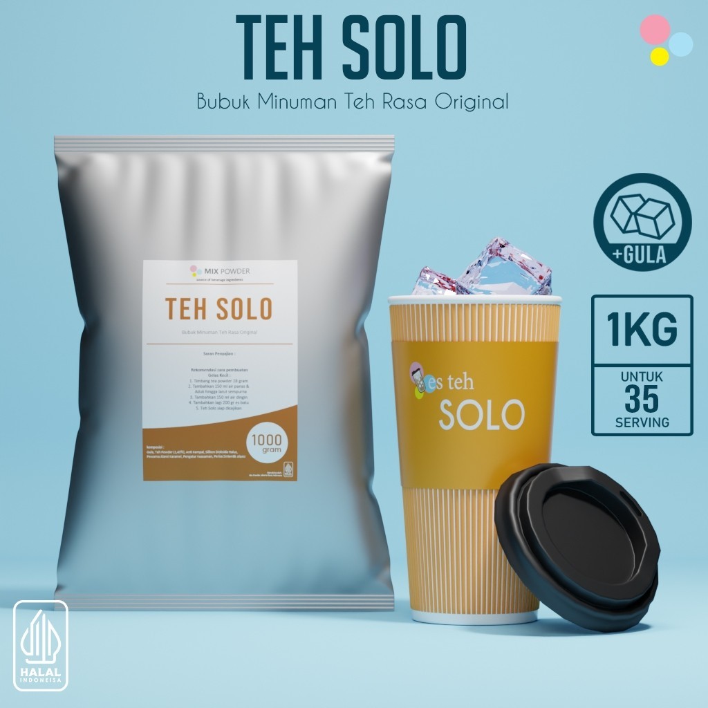 

Bubuk Minuman Rasa Original Tea 1Kg Minuman Bubuk Instan Teh Solo 1 Kg