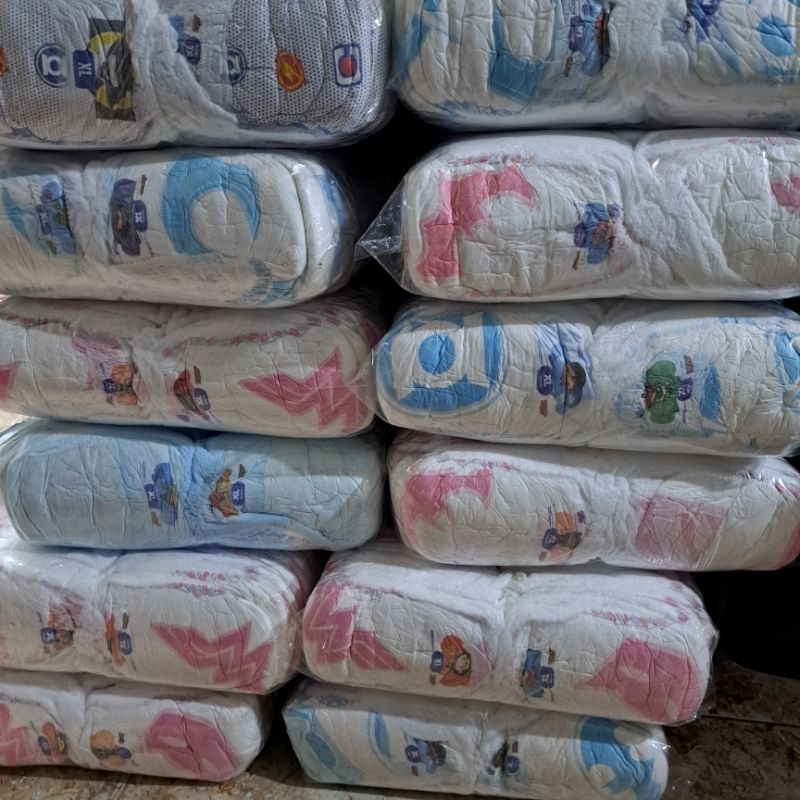 Popok Bayi / Popok Sekali Pakai / popok curah merek random / ISI 50pcs/ Termurah S M L XL merk rando