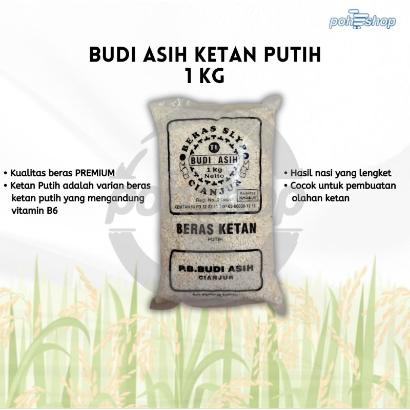 

[Budi Asih] Beras Ketan Putih 1 kg