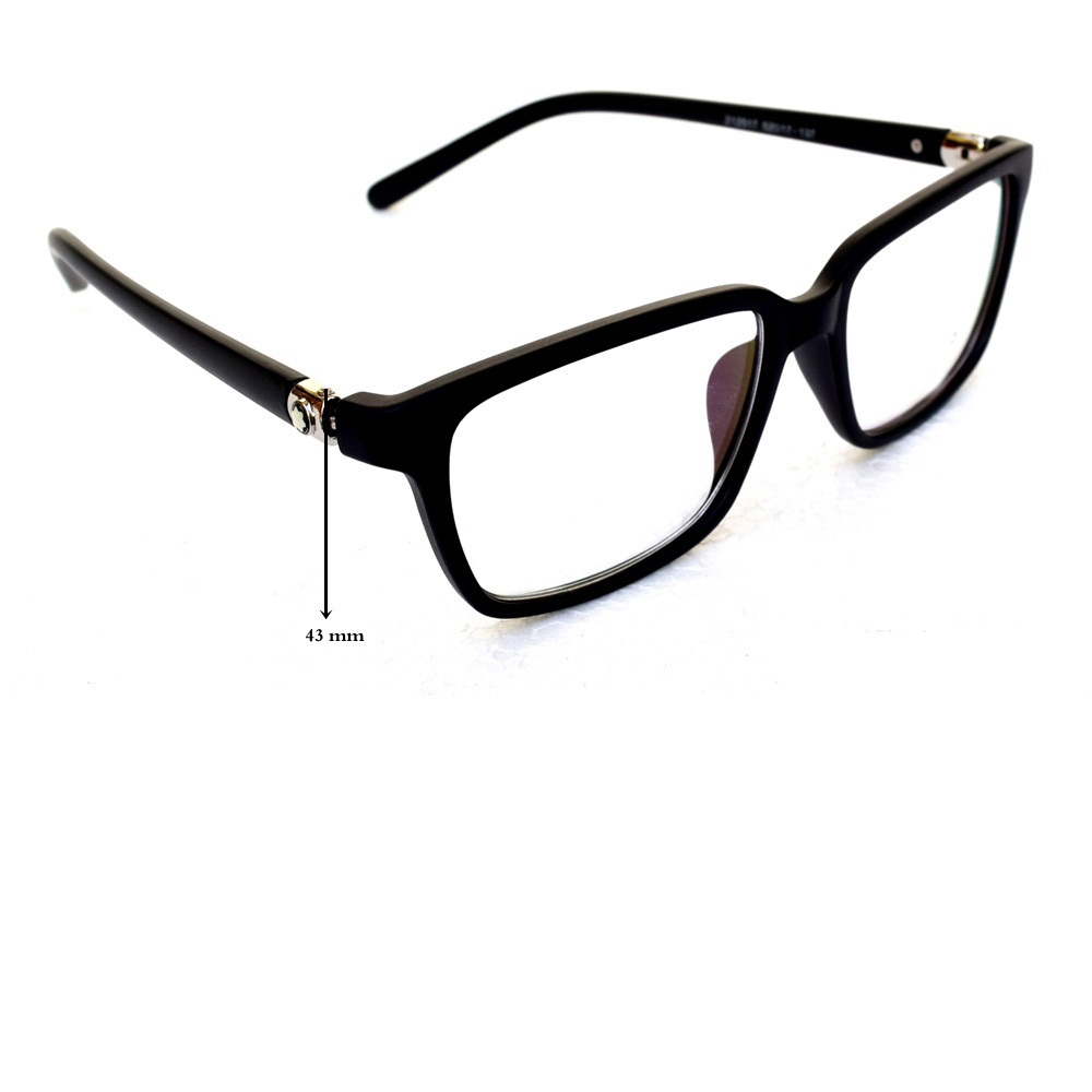 kacamata frame black premium full set