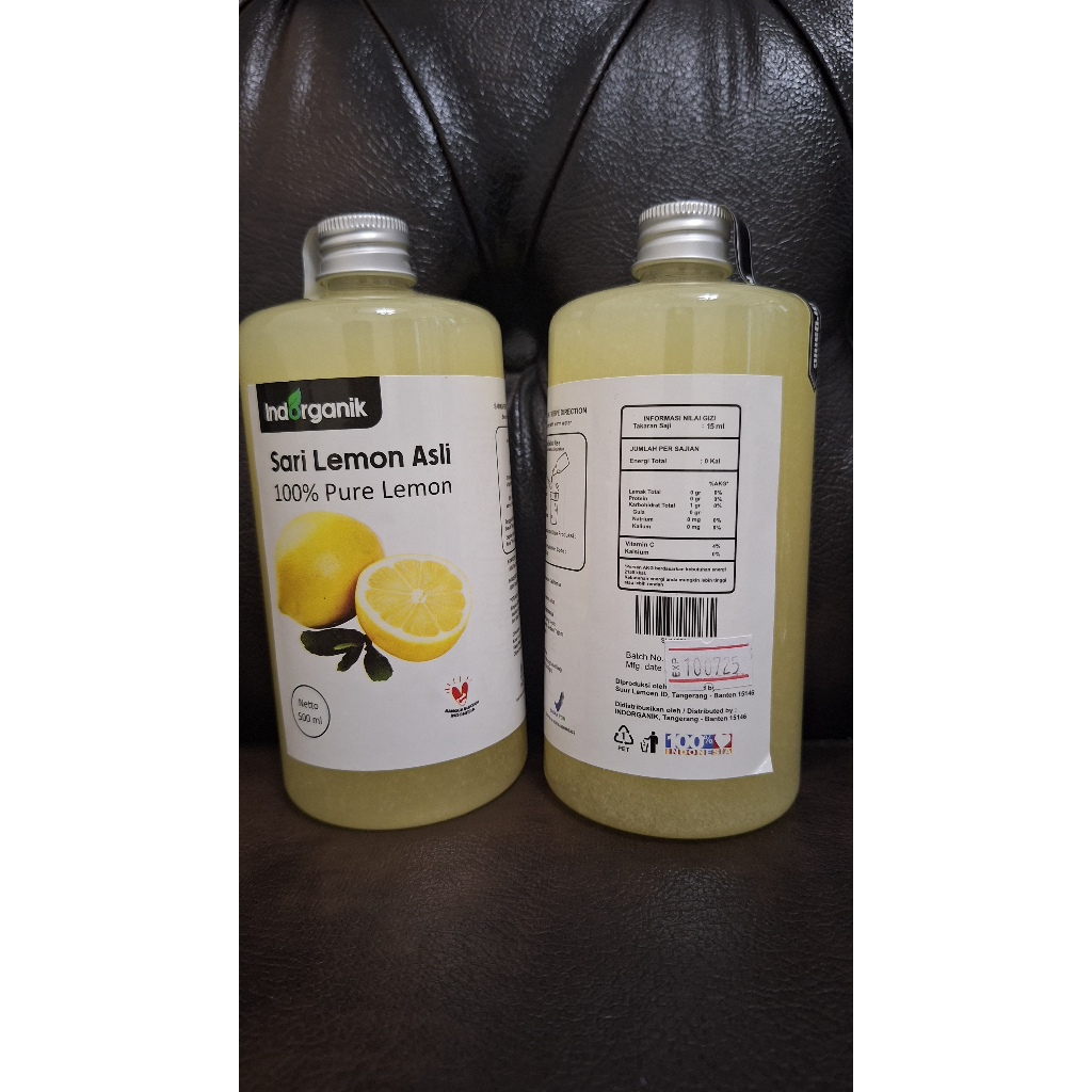 

INDORGANIK SARI LEMON 500ML ASLI UNTUK DIET DETOX MENINGKATKAN KEKEBALAN TUBUH HALAL BPOM LEMON